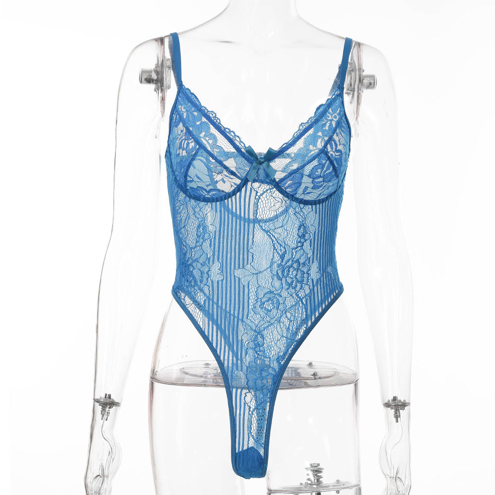 New second generation lace mesh stitching one-piece shapewear push-up women's one-piece